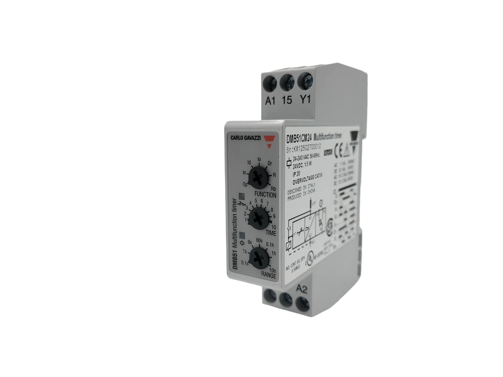 Carlo Gavazzi DBM51 Multi Voltage - Multi Function Timer