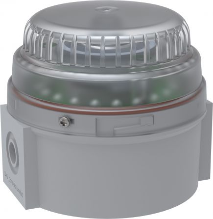 45-230V AC Multi-tone Sounder with Amber LED Beacon 