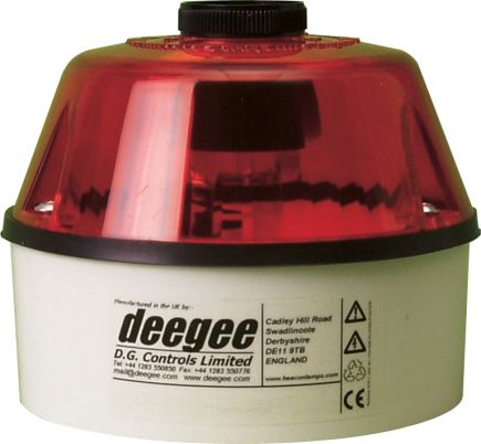 115V-230V AC LED Amber Beacon with Sounder