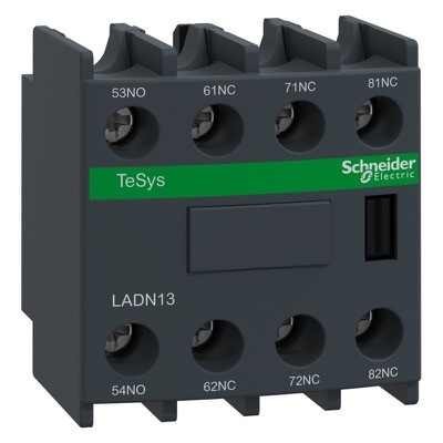 Schneider LADN13 Front Con/Blk 1NO+3NC